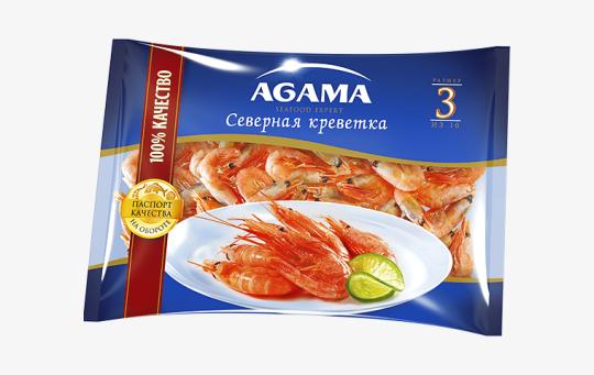 Креветки замороженные ТМ «Agama